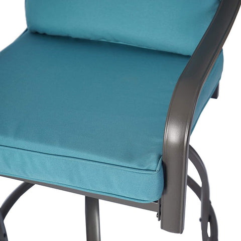 Kozyard Isabella High Swivel Bar Stools/Chair Set for Home Patio, Back Yard, Cafes, Bistro