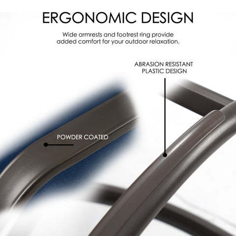 Kozyard Isabella High Swivel Bar Stools/Chair Set for Home Patio, Back Yard, Cafes, Bistro