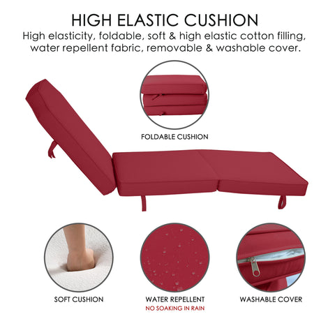 Kozyard Maya Chaise Lounge - Outdoor Patio Recliner Chair, Comfortable Patio Lounge Chair, Elegant Chaise Lounge Chair for Relaxation, Perfect Outdoor Recliner Chair