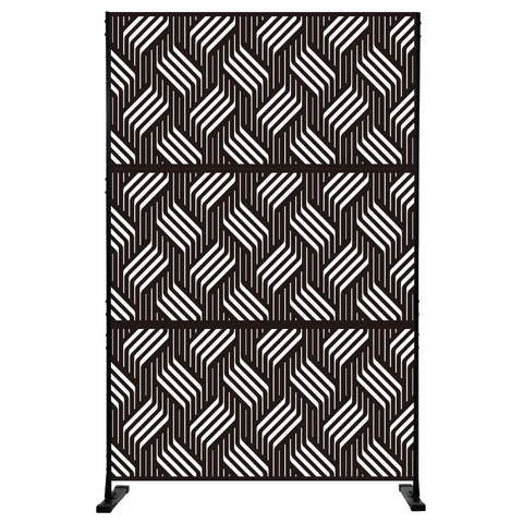 Contemporary Black and White Geometric Room Divider
alt text:A modern room divider featuring a striking black and white geometric pattern, ideal for enhancing interior spaces with style. Keywords: room divider, geometric pattern, modern decor