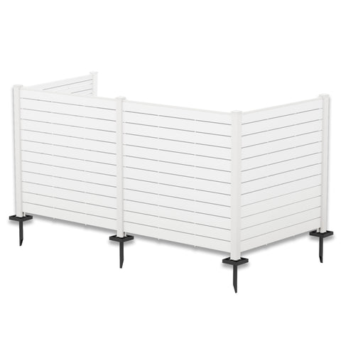 Kozyard 50"W x 48"H Outdoor Privacy Screens - Air Conditioner Fence Panels, Pool Equipment Enclosure, Trash Can Screens Fence Kit