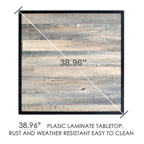 Kozyard Isabella High Swivel Bar Stools/Chair Set for Home Patio, Back Yard, Cafes, Bistro