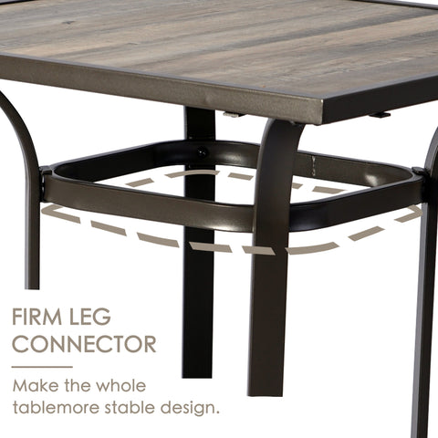 KOZYARD Outdoor Table - Firm Leg Connector Feature
Highlighting the firm leg connector of KOZYARD outdoor table, emphasizing its role in enhancing the table's stability. Keywords: KOZYARD, outdoor table, firm leg connector, stability