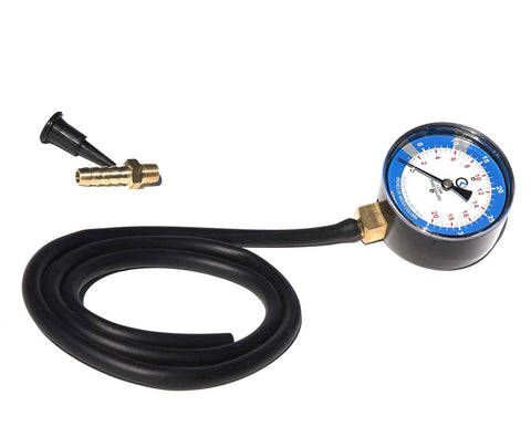 Tire Pressure Gauge with Flexible Hose and Accessories. Auto Tire Pressure Gauge with Black Hose and Brass Fittings. Tire Pressure Gauge: Essential Auto Tool. Accurate Tire Pressure Gauge with Accessories. tire pressure gauge, auto pressure gauge, flexible hose, brass fittings, tire pressure measurement, car maintenance tool.