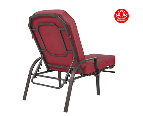 Kozyard Maya Chaise Lounge - Outdoor Patio Recliner Chair, Comfortable Patio Lounge Chair, Elegant Chaise Lounge Chair for Relaxation, Perfect Outdoor Recliner Chair