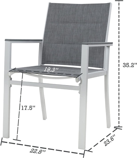 Outdoor Patio Chair Dimensions
An outdoor patio chair with measurements for height, seat width, and other key dimensions clearly marked. Keywords: outdoor chair, patio furniture, chair dimensions