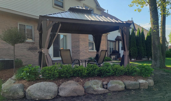 Oasis Opulence: The Ultimate Gazebo Experience Overflowing with Exquisite Details!