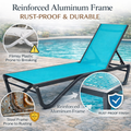 Kozyard outdoor lounge chair reinforced aluminum frame: rust-proof, durable outdoor furniture frame. Outperforms flimsy breakable plastic & rust-prone steel, featuring a long-lasting rust-proof finish for reliable outdoor use.
