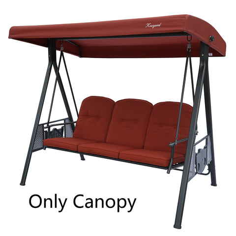 Kozyard Herbert 3 Person Outdoor Deluxe Patio Swing- Only Canopy Fabric (Beige, Red, Navy Blue) Only match Kozyard Brand, No return , No refund