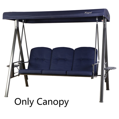 Kozyard Herbert 3 Person Outdoor Deluxe Patio Swing- Only Canopy Fabric (Beige, Red, Navy Blue) Only match Kozyard Brand, No return , No refund