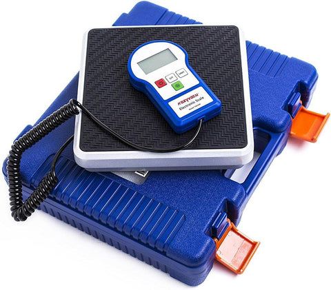 HVAC 220Lbs Refrigerant Scale Charging Weight Freon Scale High Precision 0.01Lbs Resolution Light Commercial Electronic Digital Scale for Automotive Residential AC