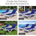Kozyard Multi-Scenario Outdoor Lounge Chair Set – Versatile for Poolside, Patio, Yard & Terrace Use, Durable Outdoor Leisure Furniture with Premium Textilene Fabric & Sturdy Frame, Ideal for Various Outdoor Relaxation Spaces