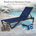Kozyard outdoor lounge chair reinforced aluminum frame: rust-proof, durable outdoor furniture frame. Outperforms flimsy breakable plastic & rust-prone steel, featuring a long-lasting rust-proof finish for reliable outdoor use.
