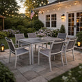kozyard Patio Dining Set, Outdoor Patio Furniture with Aluminum Frame & Padded Textilene Chairs, Suitable for Patio, Backyard, Porch, All-Weather Resistant
