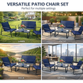 Kozyard versatile patio conversation set, 4-piece outdoor furniture suitable for lawn, patio, deck and indoor office use, durable textilene fabric & rust-proof metal frame, flexible seating solution for multiple settings
