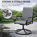 Kozyard Outdoor Chair – Strong & Stable Metal Frame, Thickened Powder-Coated Metal Construction (Rust & Sun Resistant), High Weight Capacity & Durable Design, Sturdy Frame for All-Weather Outdoor Seating.

