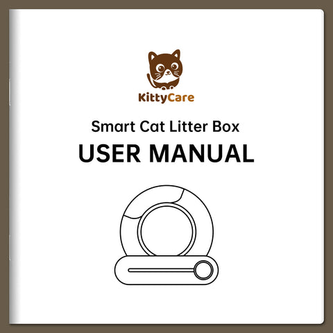 KittyCare Smart Cat Litter Box User Manual Cover. Instruction Guide Cover for KittyCare Automatic Cat Litter Box. KittyCare: Smart Cat Litter Box User Manual. Guidebook for Using KittyCare's Automatic Cat Litter Box. KittyCare, smart cat litter box, user manual, instruction guide, automatic cat litter box, pet product manual