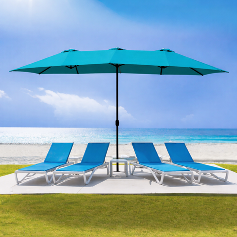 Kozyard Lotus Leaf Waterproof Umbrella Fabric - New nanoscale coating: insulation, UV (UVA/UVB/UVC) protection, prevents rain penetration; durable, weather-resistant for outdoor sunshade
