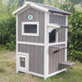 CuKitty outdoor cat house with a window, door, and perches, placed on grass. CuKitty cat house, outdoor pet shelter, cat perches, window, door. CuKitty Outdoor Cat House with Window and Perches. CuKitty cat house, outdoor pet shelter, cat perches, window, door, pet haven.



