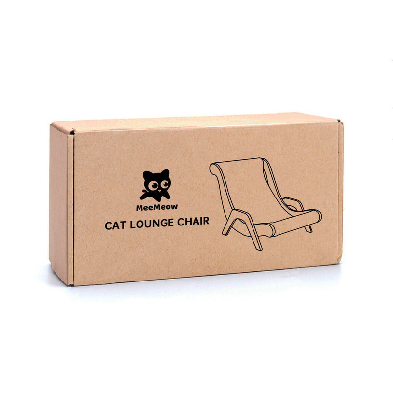 MeeMeow Cat Lounge Chair Packaging Box
A brown cardboard box for MeeMeow cat lounge chair, with brand logo and chair outline graphic. Keywords: MeeMeow, cat lounge chair, packaging box
