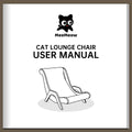 MeeMeow Cat Lounge Chair User Manual Cover
The cover of the MeeMeow cat lounge chair user manual, showing the brand logo and a simple line drawing of the chair. Keywords: MeeMeow, cat lounge chair, user manual