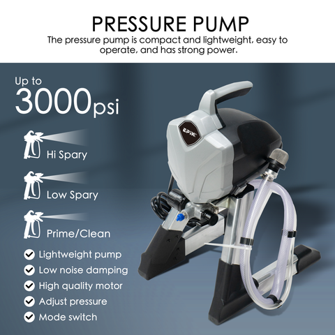High Pressure Airless Paint Sprayer, Power Painter, Ideal for Home Interior, Exterior, Commercial Use, and DIY Handyman-Professional Contractor Grade Spray Paint Machine