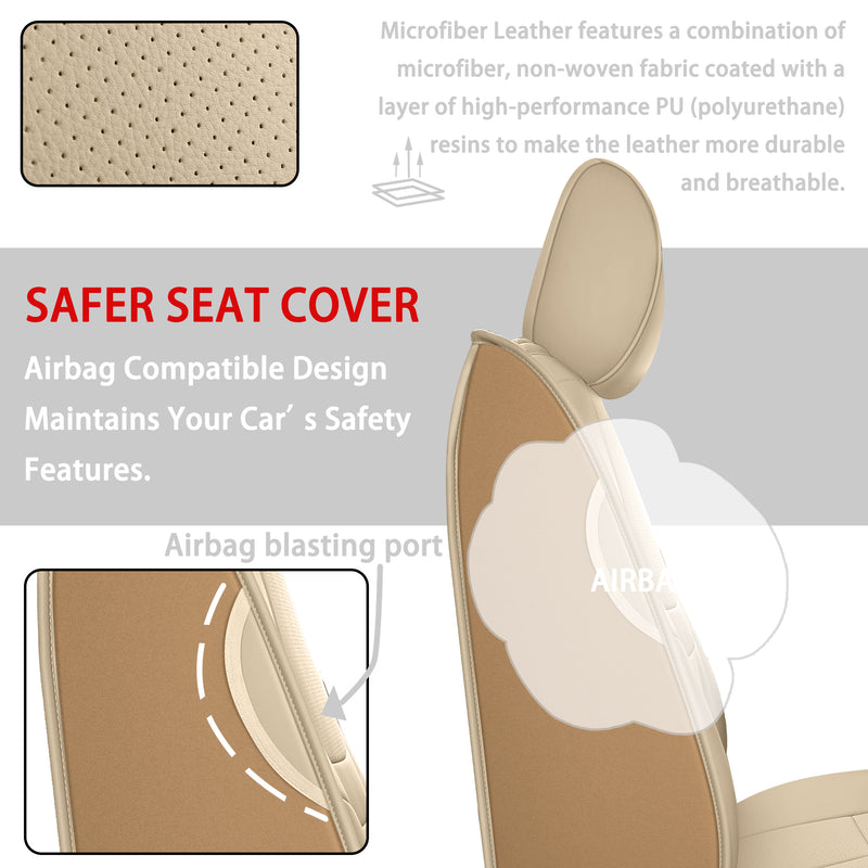 Safer Microfiber Leather Car Seat Covers with Airbag Compatibility
Microfiber leather car seat covers with a durable and breathable structure, designed to be airbag - compatible. Keywords: microfiber leather seat covers, airbag safe seat covers, breathable car seat covers