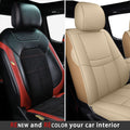 Car Seat Covers for Interior Transformation
Two styles of car seat covers in black - red and beige, ideal for renewing and recoloring your car's interior. Keywords: car interior renewal, recoloring seat covers, stylish car seat covers