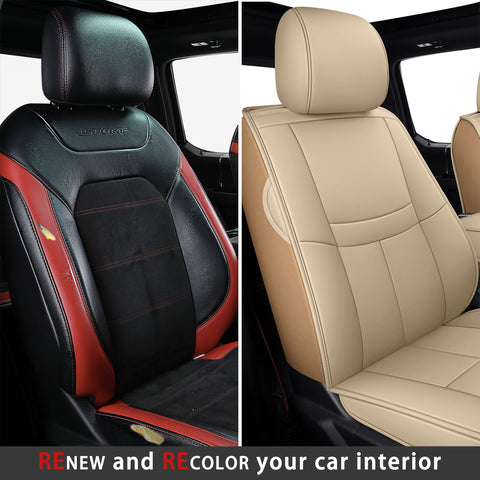 Car Seat Covers for Interior Transformation
Two styles of car seat covers in black - red and beige, ideal for renewing and recoloring your car's interior. Keywords: car interior renewal, recoloring seat covers, stylish car seat covers