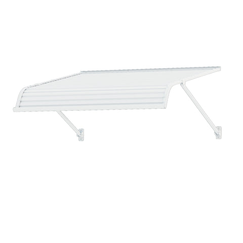 Kozyard Awning W42" x D40" Door/Window Awnings Adjustable Installation Angle, Durable Aluminum Frame, Premium PVC Cover for Rain Snow Sunlight Protection for Door Entrance Windows Patio