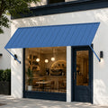 Kozyard Window Awning - Powder-Coated Iron Exterior Awning with 4-Level Adjustable Angles, All-Weather Protection (Rain/Sun/Snow) for Patio/Window, Stylish Outdoor Canopy Shelter
