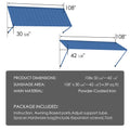 Kozyard Window Awning (108”x413/8”) - Powder-Coated Iron Exterior Canopy (13 Sq Ft Sunshade), Includes Hardware/Tools for Outdoor Patio/Window Shelter
