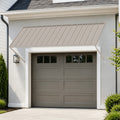 Kozyard Window Awning - Powder-Coated Iron Exterior Awning with 4-Level Adjustable Angles, All-Weather Protection (Rain/Sun/Snow) for Patio/Window, Stylish Outdoor Canopy Shelter
