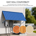 Kozyard Metal Awning Wall Compatibility Easy Installation on Wood Brick Concrete Wall Outdoor EV Charger Cover Electrical Equipment Protection Box Shelter with Mounting Screws Anchors