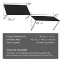 kozyard 95-Inch Adjustable Awning, 39 Sq. Ft. Sunshade Area, Powder-Coated Iron Patio Canopy, 4-Level Extension Options, All-Weather Outdoor Door & Window Cover
