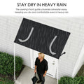 kozyard Rain-Diverting Door Awning, Front Gutter Channel Heavy Rain Protection, Powder-Coated Iron Patio Canopy, Keep Entryway Dry, All-Weather Outdoor Window Overhang
