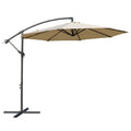 Kozyard 10' Large Outdoor Patio Umbrella, Offset Cantilever Hanging Market Style  without Base Included, Ideal for Balcony, Patio Table, Garden Terrace (3 Color Options)