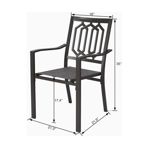 Kozyard Villa Outdoor Patio Dining Chair Textilence Chair