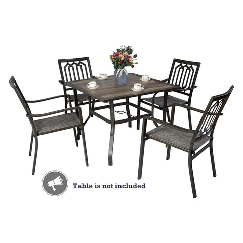 Kozyard Villa Outdoor Patio Dining Chair Textilence Chair