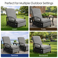Kozyard versatile outdoor recliner chair, suitable for lawn, patio, terrace and backyard settings, adjustable design with thick cushions, durable metal frame with lattice detail
