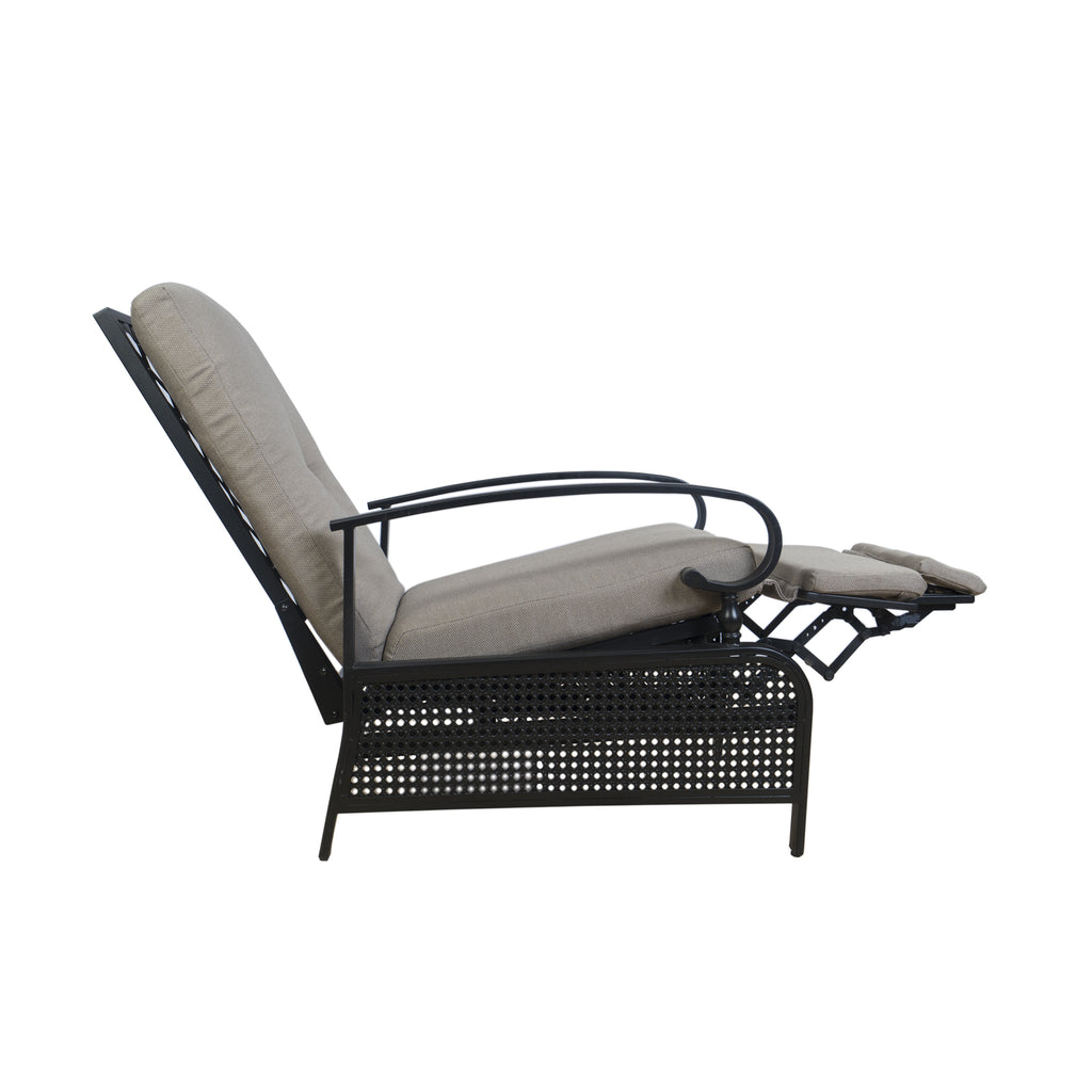 Kozyard Adjustable Patio Reclining Lounge Chair with Strong Extendable ...