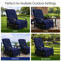 Kozyard versatile outdoor recliner chair, suitable for lawn, patio, terrace and backyard settings, adjustable design with thick cushions, durable metal frame with lattice detail
