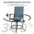 Kozyard 360-degree swivel outdoor bar chair with durable metal frame and mesh fabric for patio dining areas