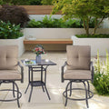KOZYARD Swivel Outdoor Chairs - Patio Setup
A patio setup featuring KOZYARD swivel outdoor chairs with beige cushions and a small table, surrounded by greenery. Ideal for outdoor relaxation. Keywords: KOZYARD, swivel outdoor chairs, patio setup, outdoor relaxation