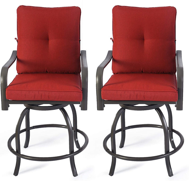 KOZYARD Swivel Outdoor Chairs with Burgundy Cushions
A pair of KOZYARD swivel outdoor chairs featuring burgundy cushions, perfect for patio seating. Keywords: KOZYARD, swivel outdoor chairs, burgundy cushions
