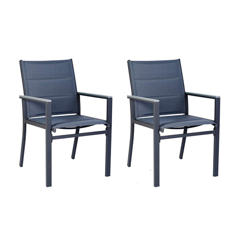 Kozyard Villa Outdoor Patio Dining Chair Aluminum Chair