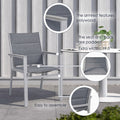 kozyard Patio Dining Chairs, Outdoor Patio Chairs with Polywood Armrest, Padded Seat & Back, Easy to Assemble, Textilene Fabric & Aluminum Frame
