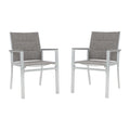kozyard Patio Dining Chairs Set of 2, Outdoor Patio Chairs with Padded Textilene Fabric & Sturdy Aluminum Frame, All-Weather Resistant for Patio, Backyard, Poolside
