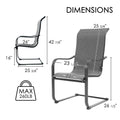 Kozyard Outdoor Lounge Chair Dimensions: 260LB Max Weight Capacity, Detailed Size Specs (42 7/8” H) – Durable Textilene Patio Seating
