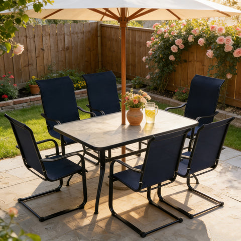 Kozyard Outdoor Patio Furniture Set: 2-Piece Textilene Lounge Chairs + Side Table, Stylish Durable Seating for Poolside/Patio Areas
